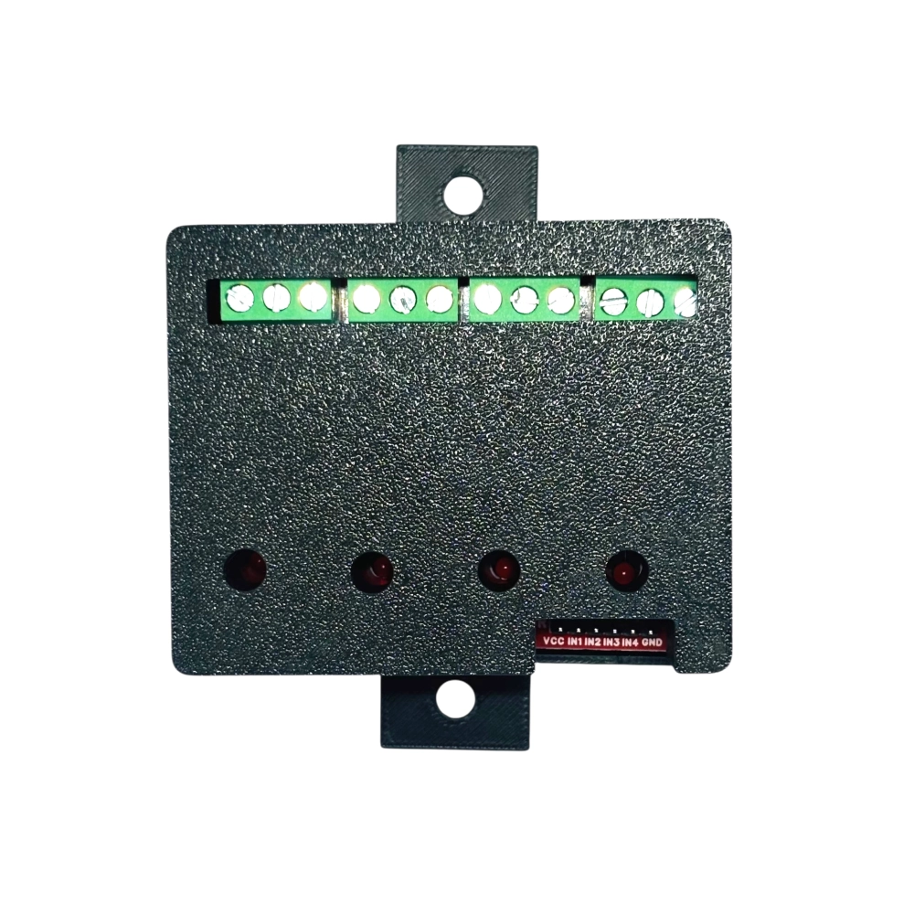Muonix Relay Module 4ch 5v 10a with Enclosure (REL00004B) view 2